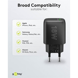 goobay Chargeur rapide USB-A QC (18 W) Noir
