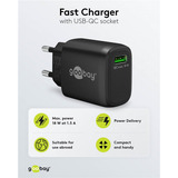 goobay Chargeur rapide USB-A QC (18 W) Noir