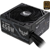 ASUS TUF Gaming 450B, 450 Watt alimentation Noir, 450 W, 100 - 240 V, 20 A, 37,4 A, 20 A, 0,8 A