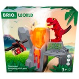 BRIO Volcan Dinosaure du Monde avec Fonction d'Éruption, Train 