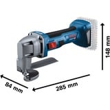 Bosch BOSCH GSC 18V-16 E solo KARToN, Cisaille Bleu/Noir, Cisaille électrique, Sans brosse, Noir, Bleu, 3200 spm, 2 cm, 0,7 mm