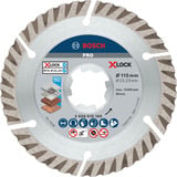 Bosch PRO Disque diamant X-LOCK MultiMatériaux, Ø 125 mm, Disque de coupe 