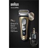 Braun Series 9 9469cc Wet&Dry Rasoir à grille Tondeuse Noir, Or Or/Argent, Rasoir à grille, Boutons, Noir, Or, Chargement, Batterie, Lithium-Ion (Li-Ion)