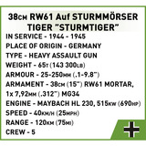 COBI 38 cm mortier d'assaut Sturmtiger, Jouets de construction 
