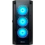 Chieftec APEX GA-01B-TG-OP ATX Midi Tower Noir, boîtier pc Noir | 2x USB-A | 1x USB-C | RGB | Window