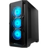 Chieftec APEX GA-01B-TG-OP ATX Midi Tower Noir, boîtier pc Noir | 2x USB-A | 1x USB-C | RGB | Window