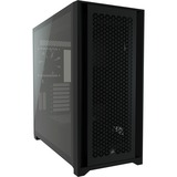 Corsair 5000D AIRFLOW, Moyenne tour Noir, 2x USB-A 3.2 (5 Gbit/s), USB-C 3.2 (5 Gbit/s), Audio, Window-kit
