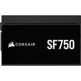 Corsair SF750 alimentation  modulaire 750 watt Noir, 1x 12V-2x6, 2x PCIe