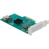 DeLOCK Carte PCI Express avec 4 x SATA 6 Gb/s RAID et HyperDuo, Carte d'interface 