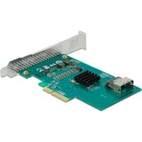 DeLOCK Carte PCI Express avec 4 x SATA 6 Gb/s RAID et HyperDuo, Carte d'interface 