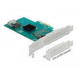 DeLOCK Carte PCI Express avec 4 x SATA 6 Gb/s RAID et HyperDuo, Carte d'interface 