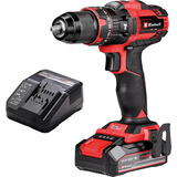 EINHELL Perceuse-visseuse à percussion sans fil Power X-Change TE-CD 18/44 Li-i, 18 Volt, Perceuse à percussion Noir/Rouge