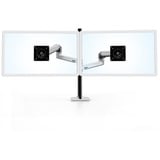 Ergotron Bras pour moniteur LX Dual Stacking avec pied haut, Support de moniteur Aluminium