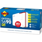 FRITZ! 5690 Pro Routeurs sans fil, Routeur fibre optique Box 5690 Pro, Wi-Fi 7 (802.11be), Tri-bande (2,4 GHz / 5 GHz / 5 GHz), Ethernet/LAN, Blanc, Routeur