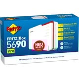 FRITZ! 5690 Pro Routeurs sans fil, Routeur fibre optique Box 5690 Pro, Wi-Fi 7 (802.11be), Tri-bande (2,4 GHz / 5 GHz / 5 GHz), Ethernet/LAN, Blanc, Routeur