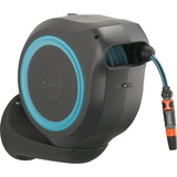 GARDENA Dévidoir automatique mural RollUp M Gris/Turquoise, 20 mètres