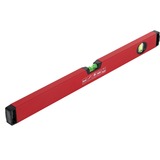 GEDORE Niveau à bulle Red en aluminium, 60 cm, 2 fioles, Niveau à bulle d'air Rouge