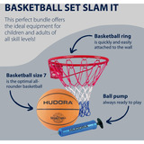 HUDORA Basketball Set Slam It, Panier de basket 