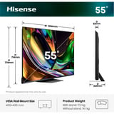 Hisense 55UR8DS RGB MiniLED 55" 4K Ultra HD TV Noir/gris foncé