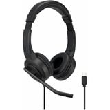 Kensington H1000 Micro-casque USB-C supra-auriculaire  on-ear Noir, Avec fil, Appels/Musique, 20 - 20000 Hz, 190 g, Casque, Noir