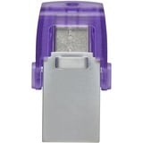 Kingston DataTraveler microDuo 3C 64 Go, Clé USB Violet/transparent, USB-A + USB-C