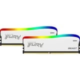 Kingston FURY Kit de 32 Go DDR4-3600, Mémoire vive Blanc,  KF436C18BWAK2/32, Beast RGB Special Edition, XMP 2.0