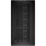 Krux Palum boîtier midi tower Noir/bois | 2x USB-A | 1x USB-C | Verre Trempé