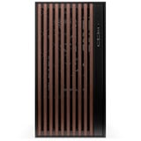 Krux Palum boîtier midi tower Noir/bois | 2x USB-A | 1x USB-C | Verre Trempé