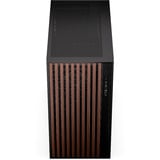 Krux Palum boîtier midi tower Noir/bois | 2x USB-A | 1x USB-C | Verre Trempé