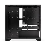 Krux Palum boîtier midi tower Noir/bois | 2x USB-A | 1x USB-C | Verre Trempé