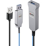 Lindy Câble USB 3.0 à fibre optique, Câble d'extension 