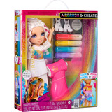 MGA Entertainment Rainbow High Air Brush & Create - Purple Eyes, Poupée 