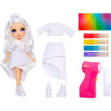 MGA Entertainment Rainbow High Air Brush & Create - Purple Eyes, Poupée 