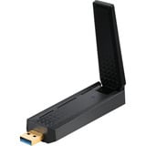 MSI AXE5400 carte et adaptateur d'interfaces USB 2.0, Adaptateur WLAN USB Type-A, USB 2.0, Mâle, Noir, Windows 10, Windows 11, 102 mm
