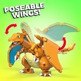Mattel Pokémon Construx – Dracaufeu, Jouets de construction Jeu de construction, 8 an(s), Plastique, 222 pièce(s), 347,5 g