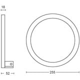 Philips Hue White & Color Ambiance Sana applique murale, Lumière LED Blanc