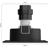 Philips Hue White & Color Ambiance Spot encastré Centura, Lumière LED Argent