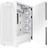 Sharkoon REV300 White, Boîtier PC Blanc, 4x USB-A | 1x USB-C | RGB | Window