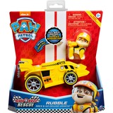 Spin Master Paw Patrol - Véhicule de luxe Race & Go de Ready Race Rescue, Jeu véhicule Rubble