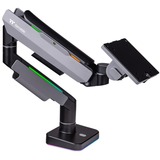Thermaltake Bras de moniteur de jeu RGB simple, Support de moniteur Noir