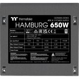 Thermaltake HAMBURG ATX3.1 alimentation 650 watt Noir, 2x PCIe