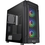 Thermaltake Versa T27 TG ARGB Midi Tower Noir, boîtier pc Noir | 2x USB-A | Verre Trempé