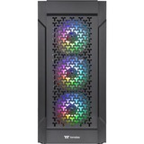 Thermaltake Versa T27 TG ARGB Midi Tower Noir, boîtier pc Noir | 2x USB-A | Verre Trempé