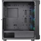 Thermaltake Versa T27 TG ARGB Midi Tower Noir, boîtier pc Noir | 2x USB-A | Verre Trempé