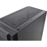 Thermaltake Versa T27 TG ARGB Midi Tower Noir, boîtier pc Noir | 2x USB-A | Verre Trempé