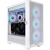 Thermaltake  boîtier midi tower Blanc | 2x USB-A | RGB | Verre Trempé