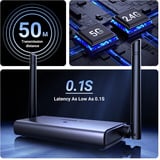 UGREEN CM586 HDMI 1x HDMI + 1x VGA, Extension HDMI Argent, HDMI, 1x HDMI + 1x VGA, 3840 x 2160 pixels, Gris, 4K Ultra HD, 50 m