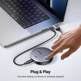 UGREEN CM586 HDMI 1x HDMI + 1x VGA, Extension HDMI Argent, HDMI, 1x HDMI + 1x VGA, 3840 x 2160 pixels, Gris, 4K Ultra HD, 50 m