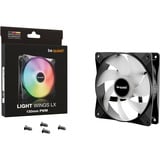 be quiet! Light Wings LX PWM ventilateur de boîtier RGB  Noir, 120 x 120 x 25 mm