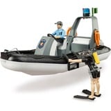 bruder bworld bateau de police avec gyrophare, Modèle réduit de voiture 62733